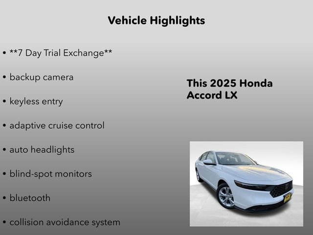 New 2025 Honda Accord LX image 5