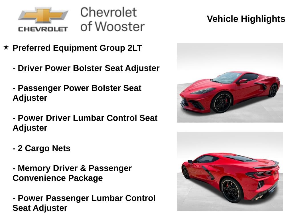 Used 2020 Chevrolet Corvette Stingray Preferred Cpe w/ 2LT Preferred Equipment Group RWD image 2