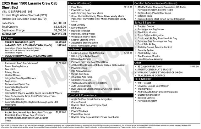 Used 2025 RAM 1500 Laramie w/ Trailer Tow Group AWD/4WD image 32