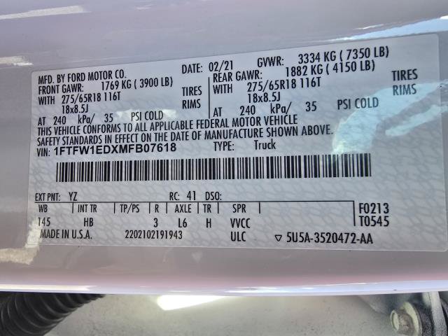 Used 2021 Ford F150 Lariat AWD/4WD image 43
