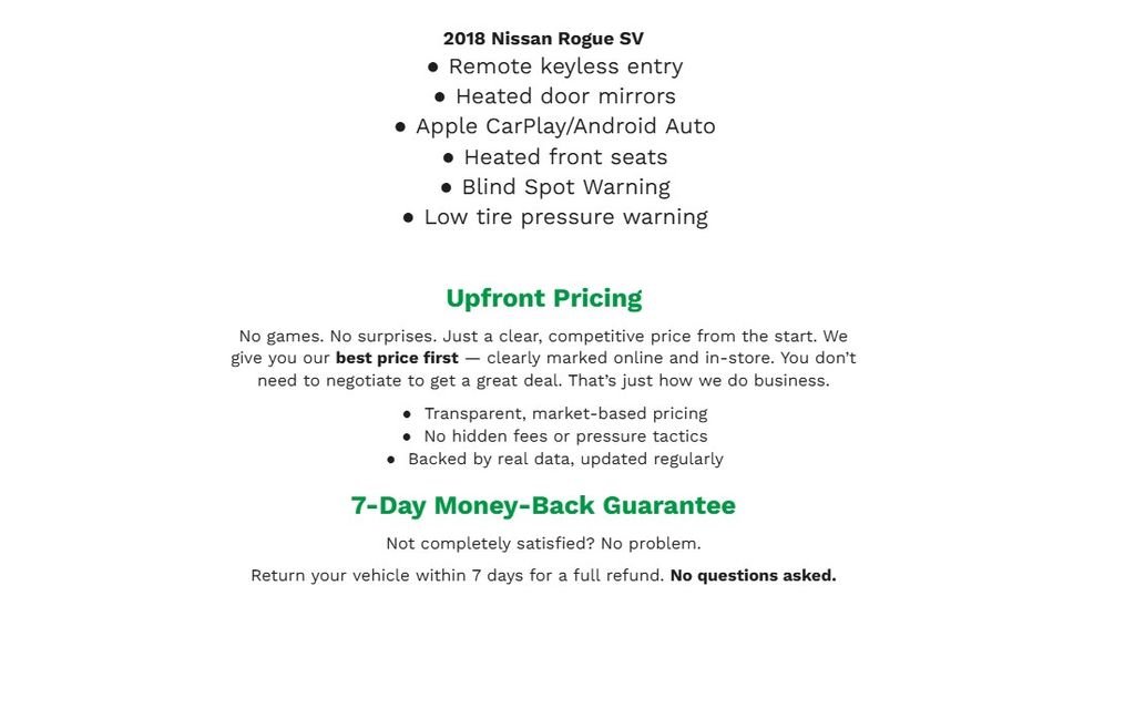 Used 2018 Nissan Rogue SV image 2