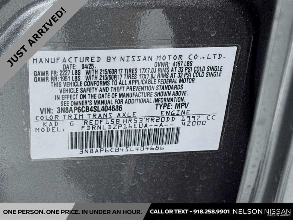 Certified 2025 Nissan Kicks SV image 28