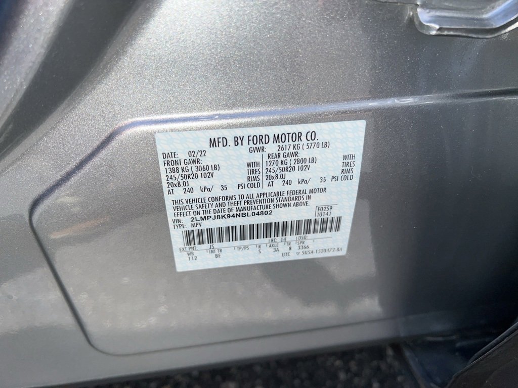 Used 2022 Lincoln Nautilus Reserve w/ Class II Trailer Tow Package image 10