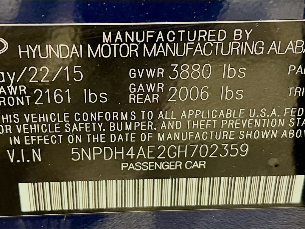 Used 2016 Hyundai Elantra SE FWD image 27
