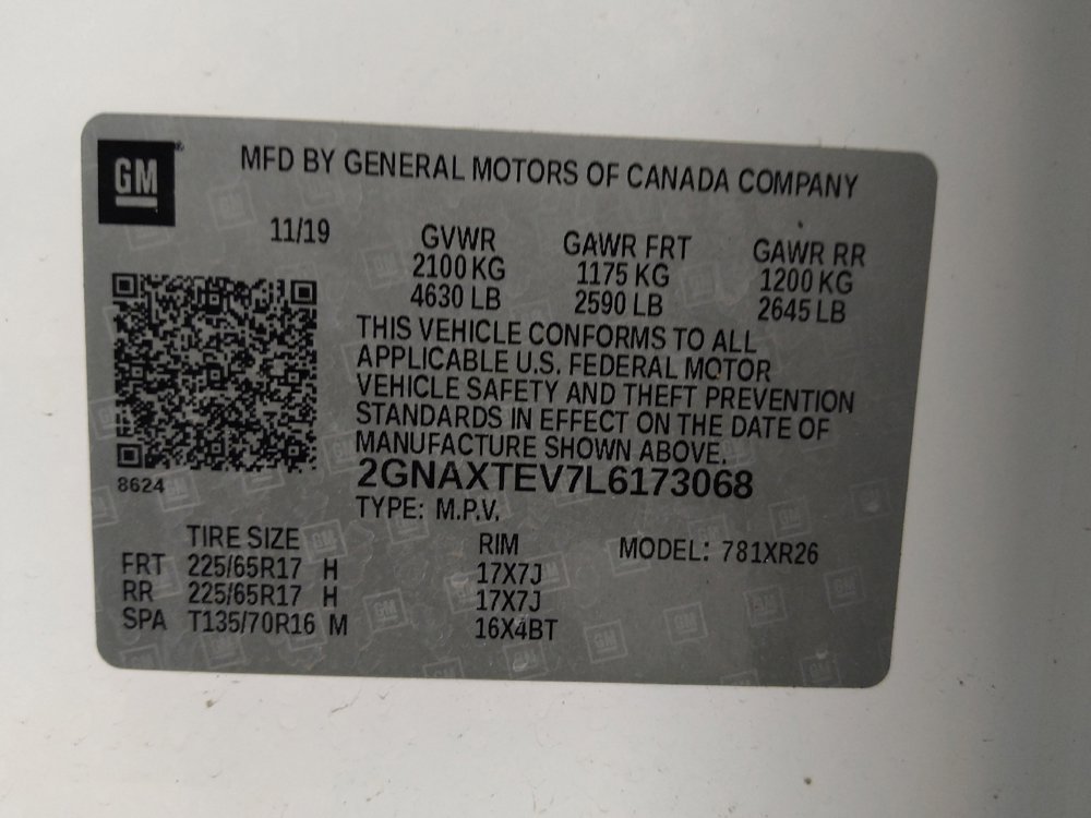 Used 2020 Chevrolet Equinox LT AWD/4WD image 33