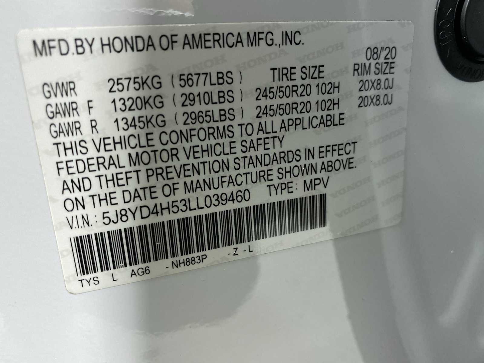 Used 2020 Acura MDX SH-AWD w/ Technology Package image 21