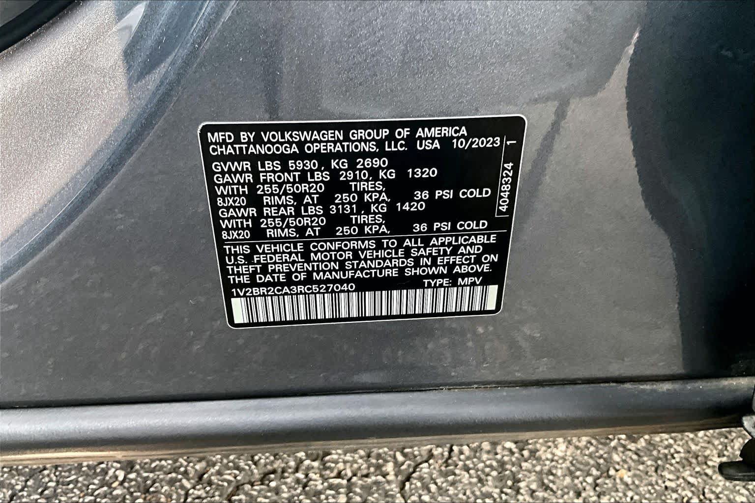 Used 2024 Volkswagen Atlas SEL AWD/4WD image 34