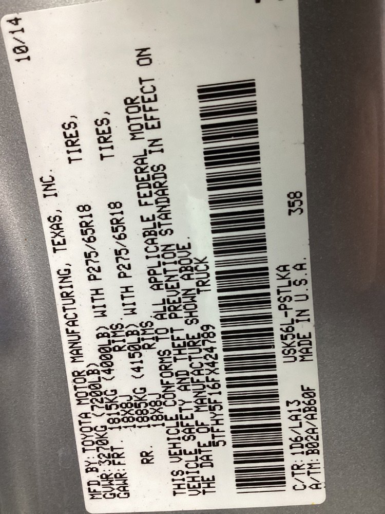 Used 2015 Toyota Tundra Limited w/ Limited Premium Package image 47