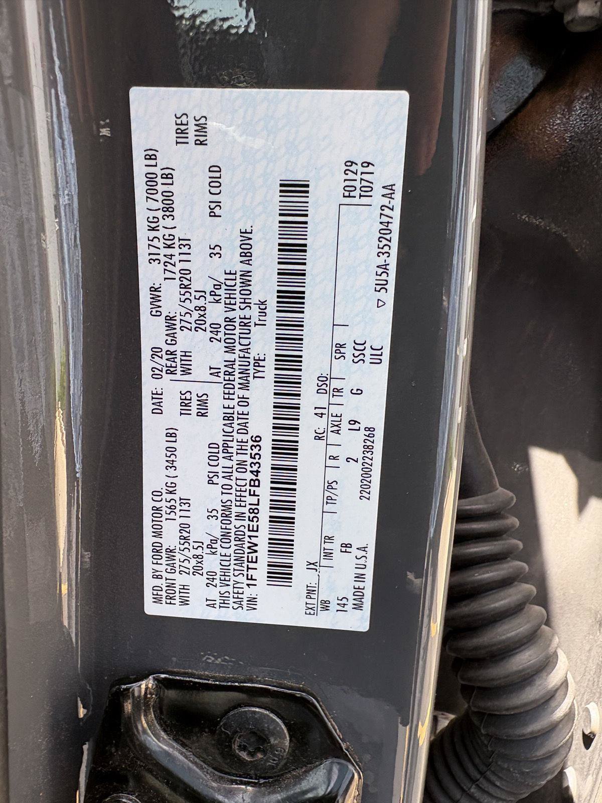 Used 2020 Ford F150 XLT w/ Equipment Group 302A Luxury AWD/4WD image 18