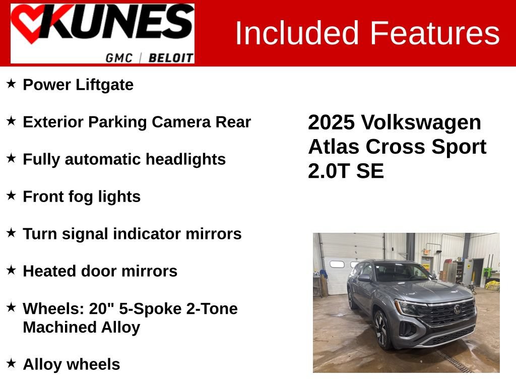 Used 2025 Volkswagen Atlas Cross Sport SE AWD/4WD image 3