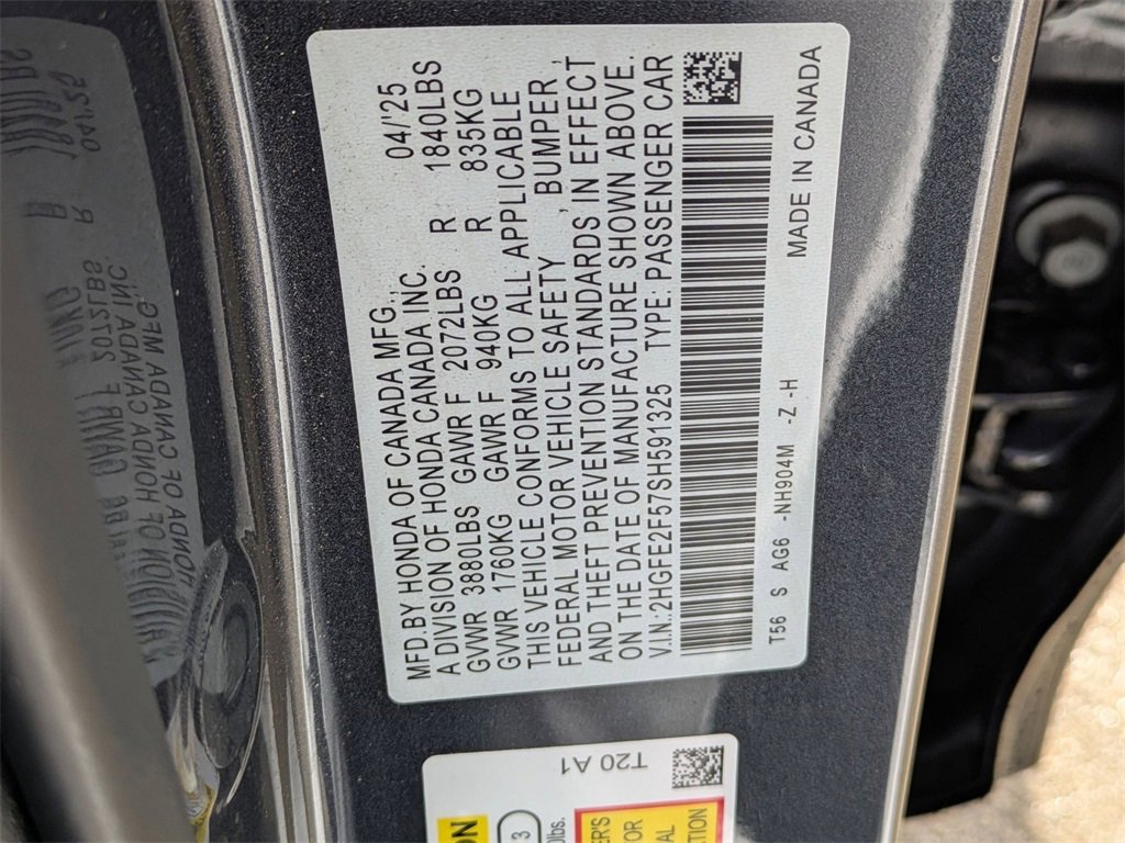 Used 2025 Honda Civic Sport image 59