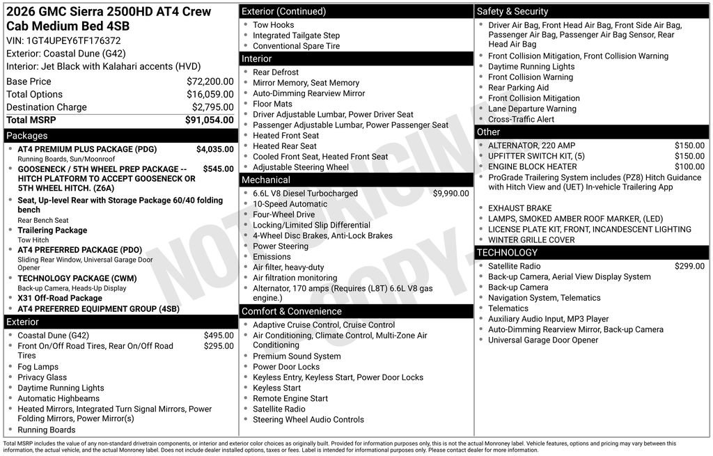 Certified 2026 GMC Sierra 2500 AT4 w/ AT4 Premium Plus Package image 42