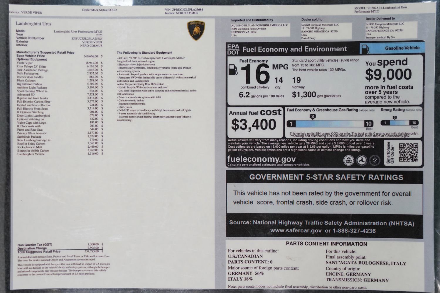 Used 2023 Lamborghini Urus Performante image 4