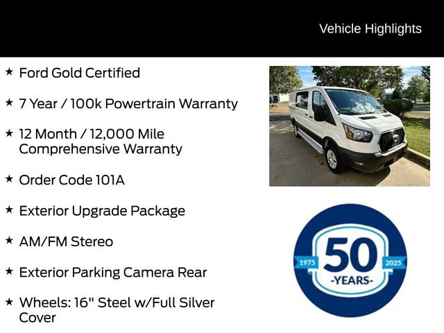 Certified 2024 Ford Transit 250 Low Roof w/ Exterior Upgrade Package image 6