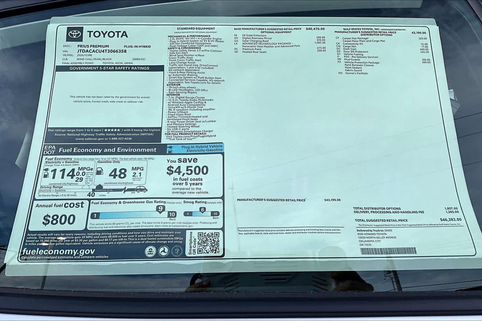 New 2026 Toyota Prius Plug-In Hybrid FWD image 19