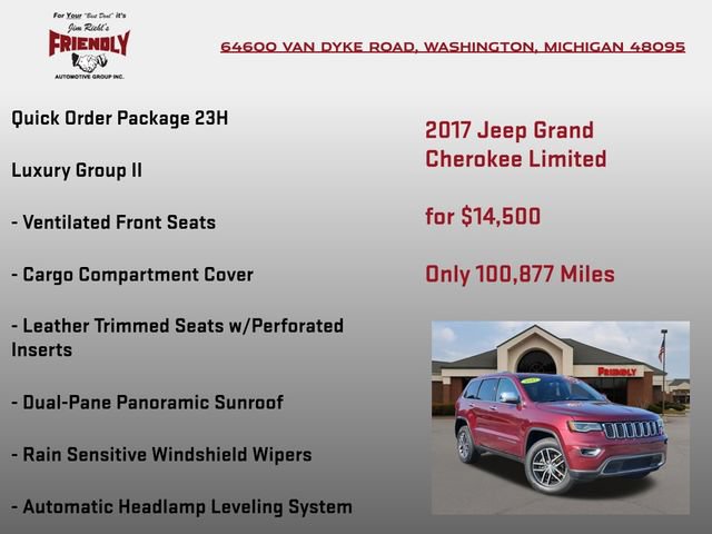 Used 2017 Jeep Grand Cherokee Limited w/ Luxury Group II AWD/4WD image 5
