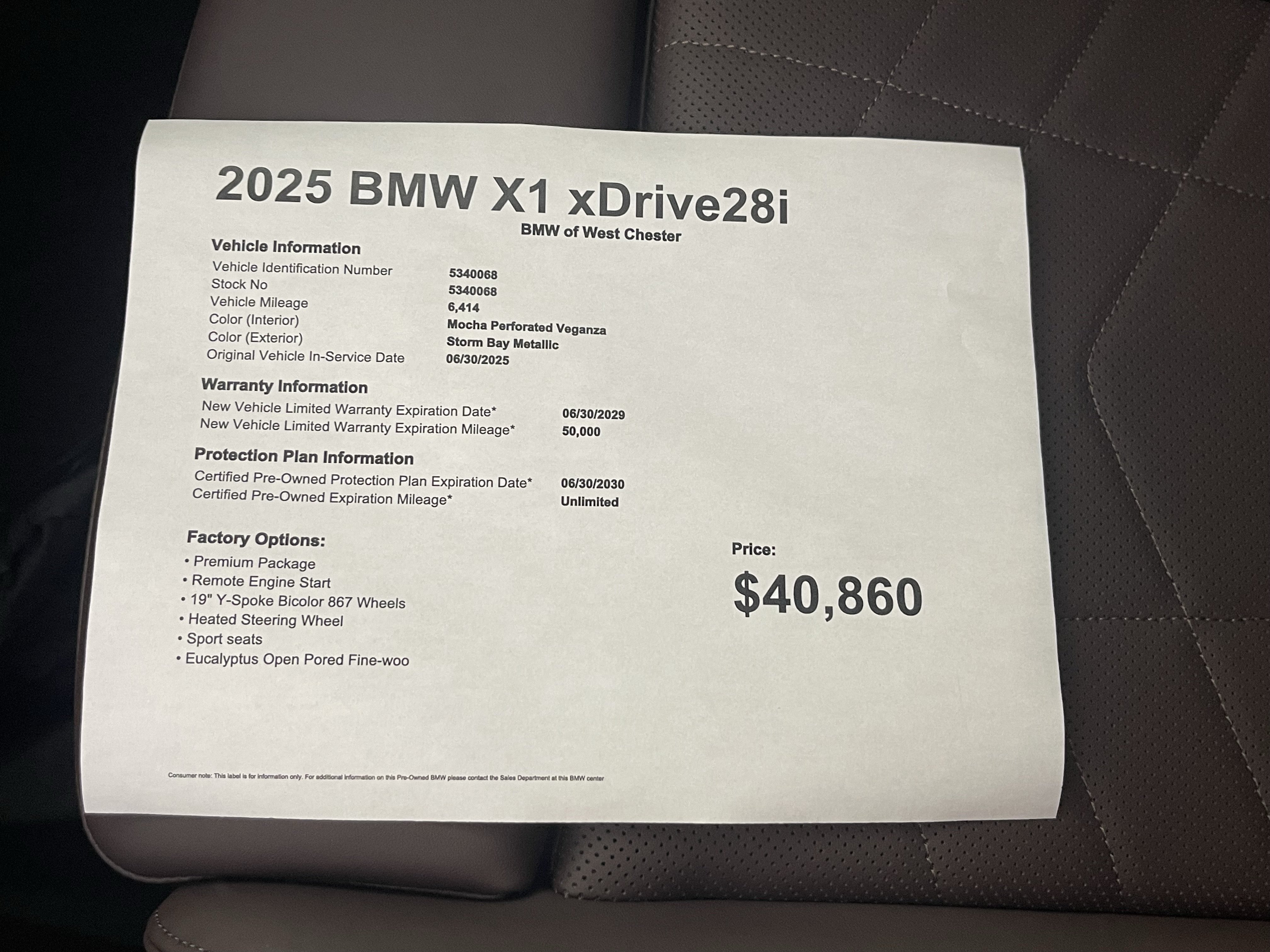 Used 2025 BMW X1 xDrive28i w/ Premium Package AWD/4WD image 19