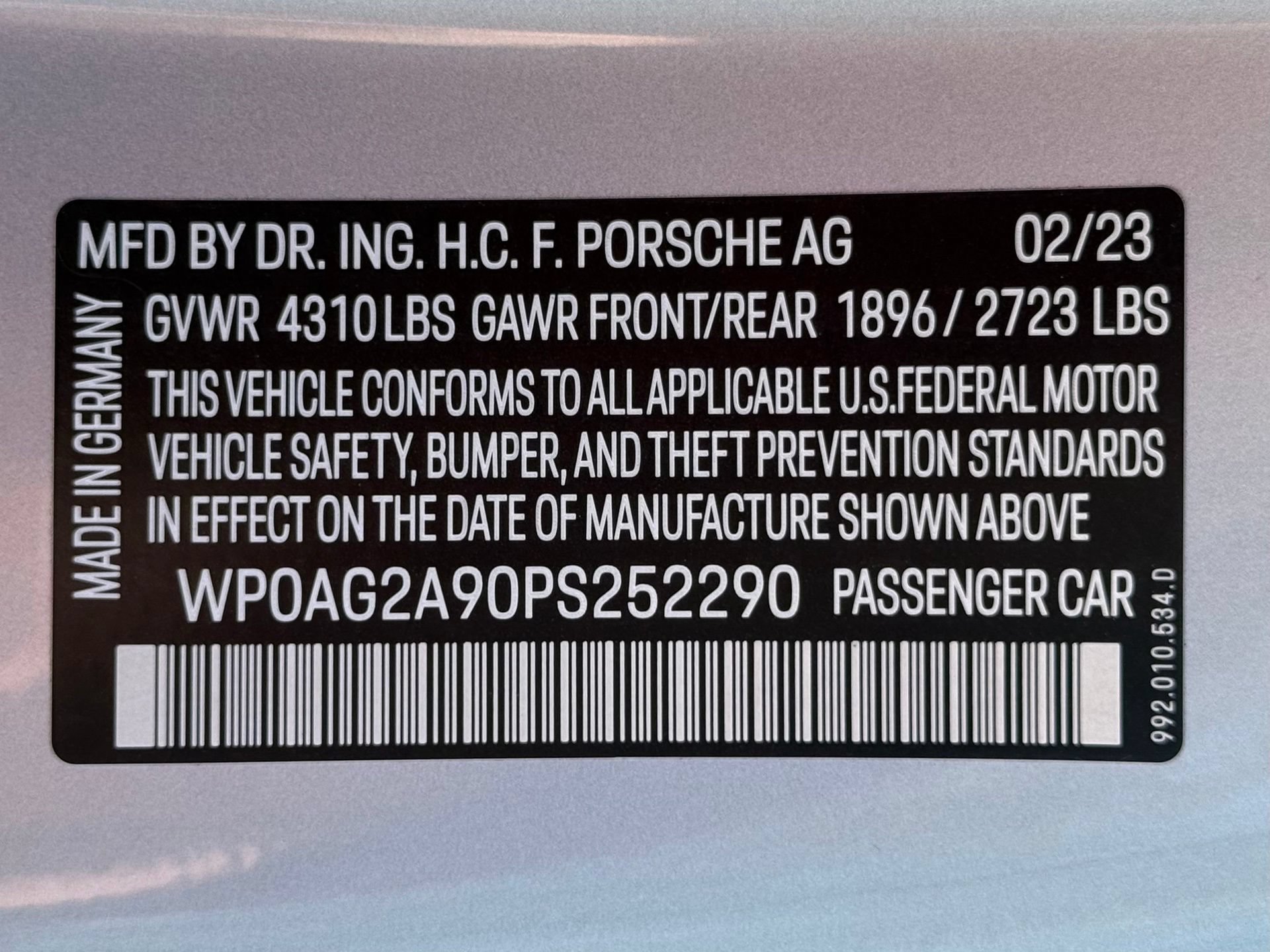 Certified 2023 Porsche 911 Sport Classic RWD image 51