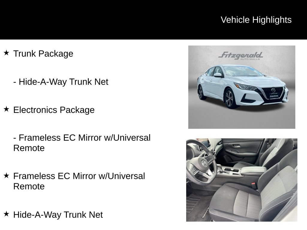 Used 2020 Nissan Sentra SV w/ Electronics Package FWD image 9