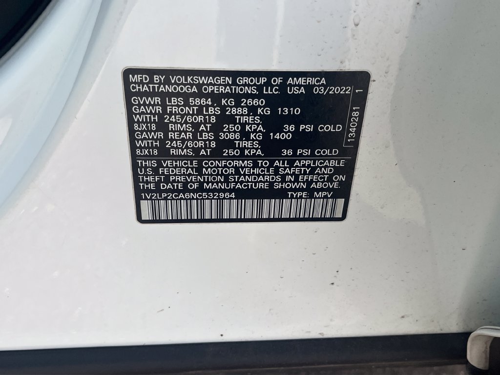 Used 2022 Volkswagen Atlas SE AWD/4WD image 30