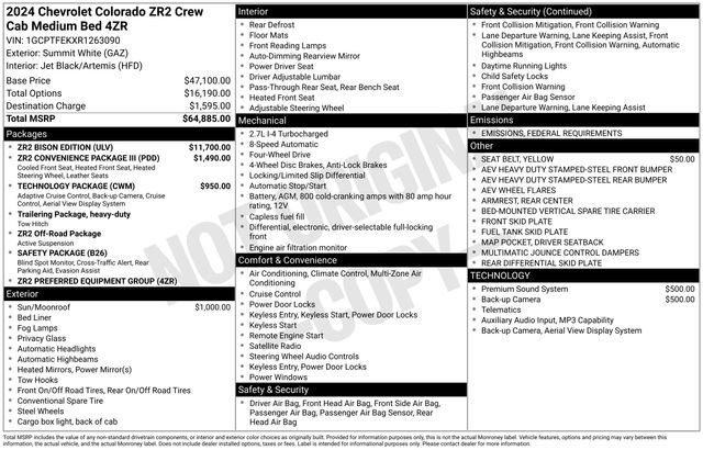 Used 2024 Chevrolet Colorado ZR2 w/ ZR2 Bison Edition image 3