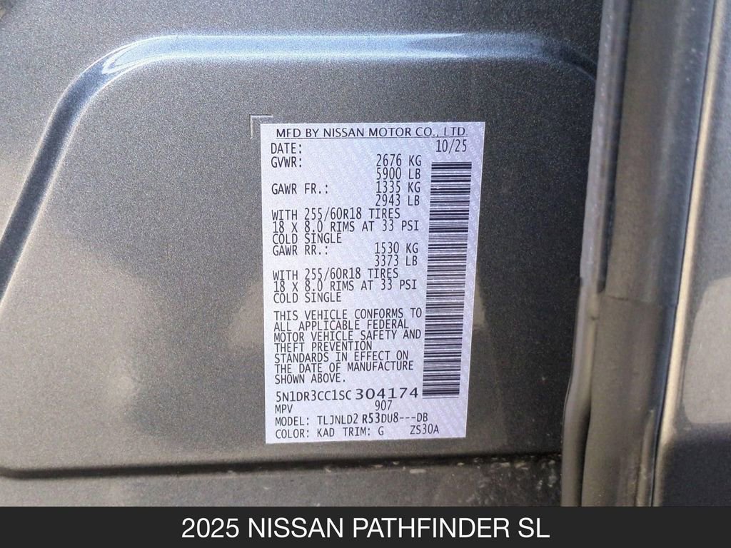 Certified 2025 Nissan Pathfinder SL AWD/4WD image 26