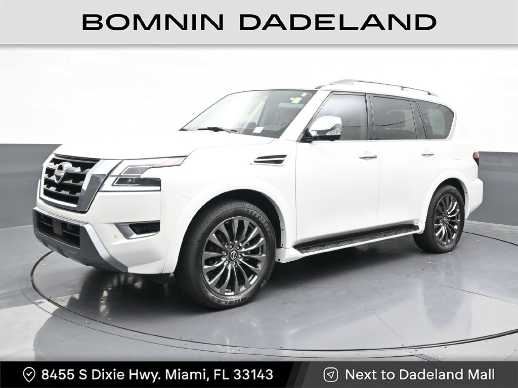 Used 2023 Nissan Armada Platinum w/ Captain's Chairs Package RWD image 1