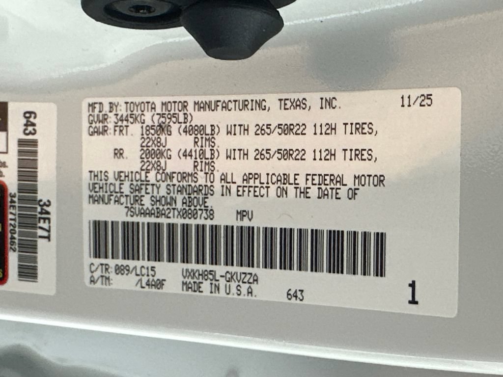 Used 2026 Toyota Sequoia Capstone AWD/4WD image 33