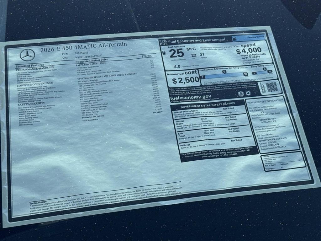 New 2026 Mercedes-Benz E 450 4MATIC All-Terrain Wagon image 9