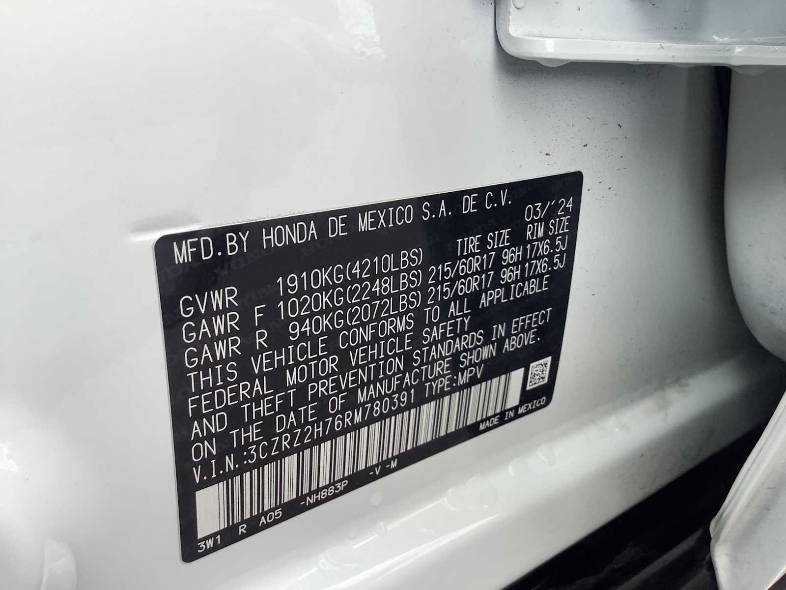 Used 2024 Honda HR-V EX-L image 21