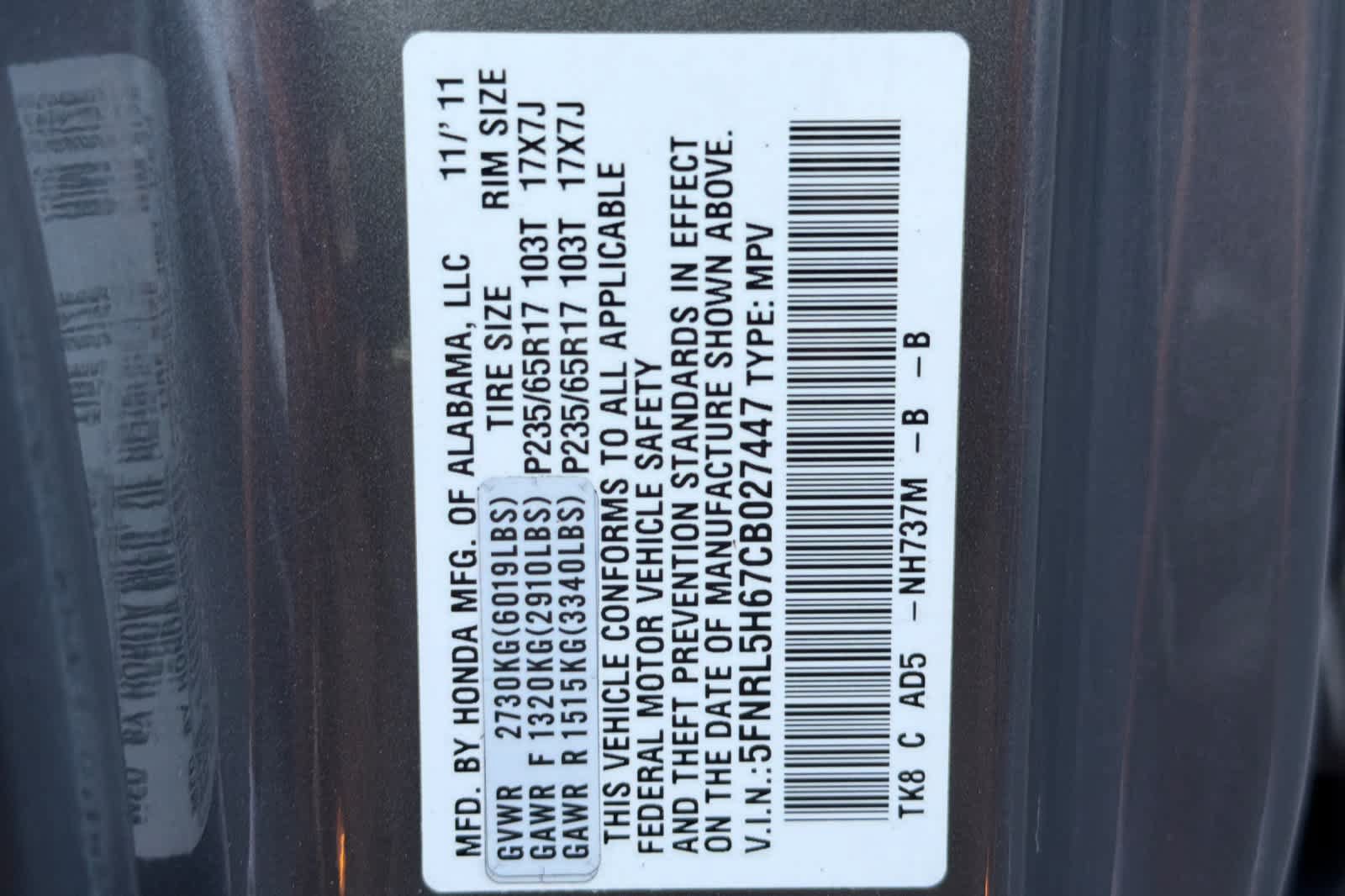 Used 2012 Honda Odyssey EX-L image 29