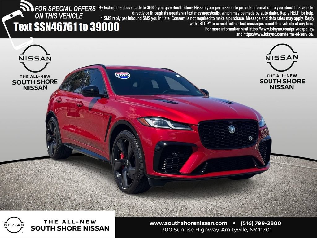 Used 2025 Jaguar F-PACE SVR 575 Edition AWD/4WD image 1