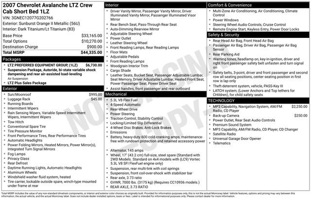 Used 2007 Chevrolet Avalanche LTZ w/ LTZ Preferred Equipment Group RWD image 34