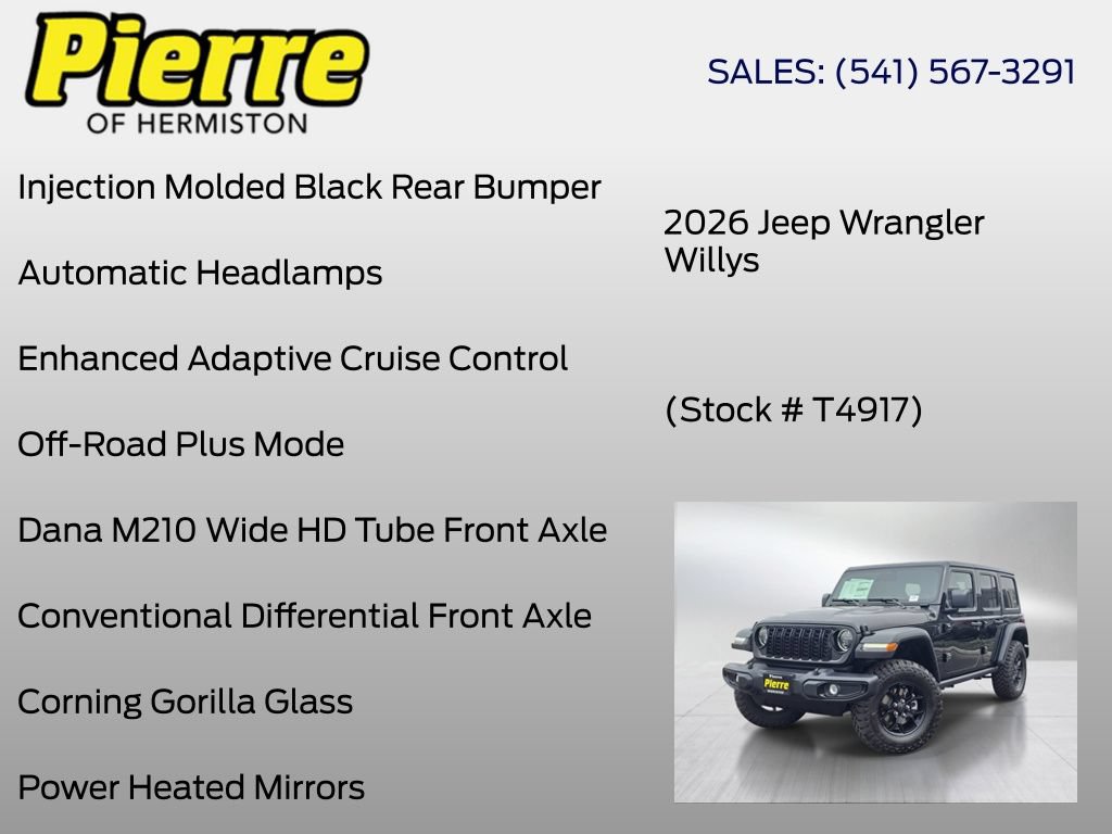 New 2026 Jeep Wrangler Unlimited Sport AWD/4WD image 36