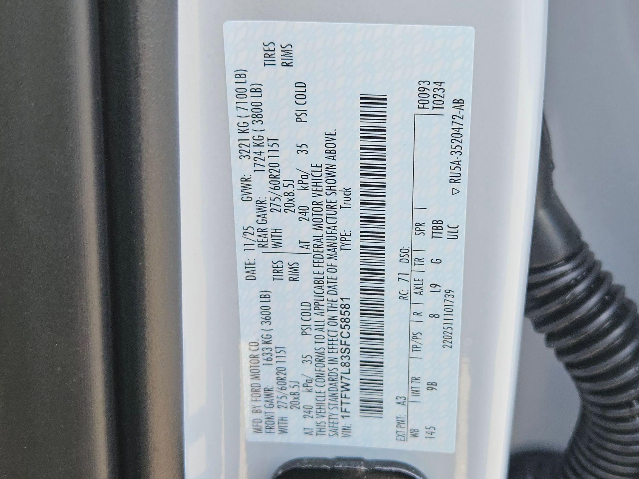 New 2025 Ford F150 Platinum w/ Equipment Group 702A High image 17