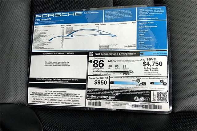 New 2025 Porsche Taycan GTS image 39