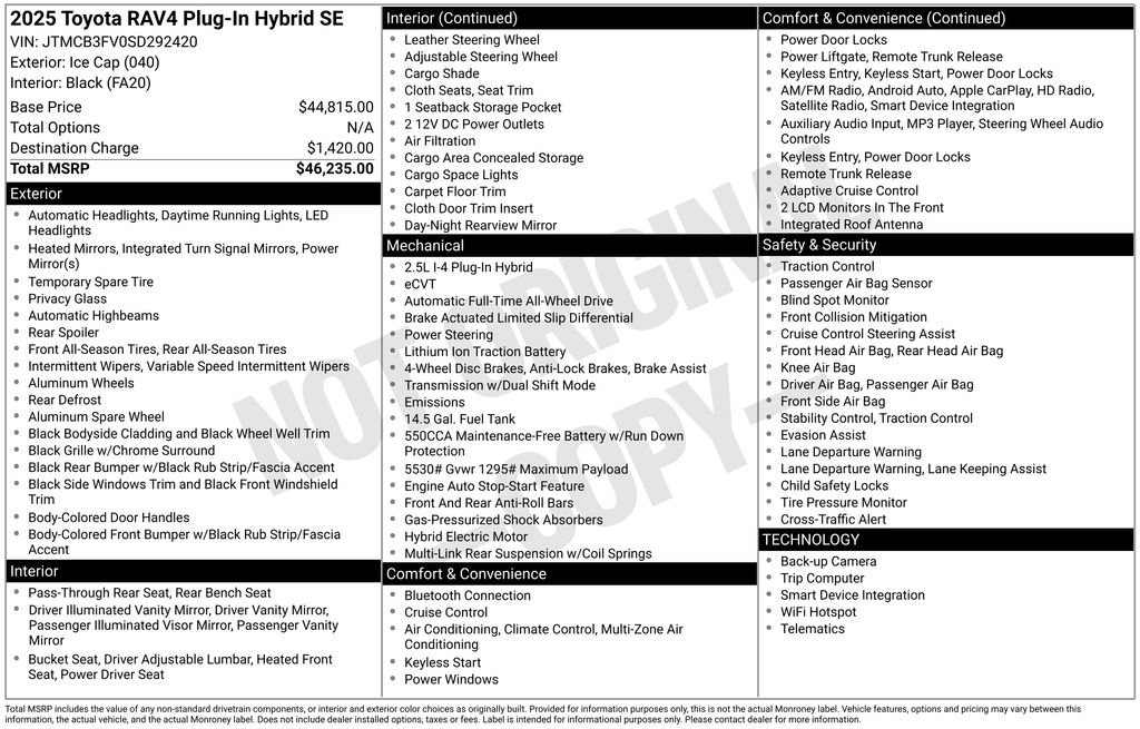 Used 2025 Toyota RAV4 SE image 30