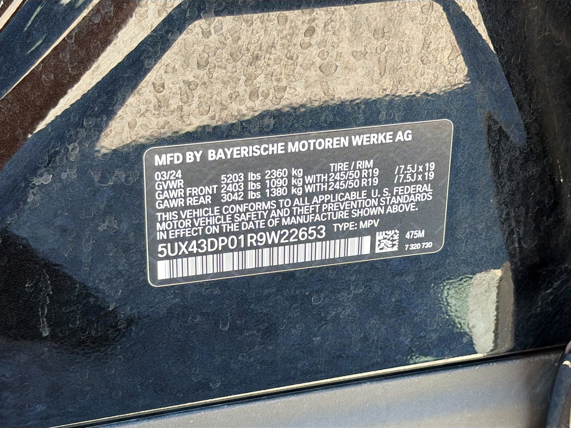 Certified 2024 BMW X3 sDrive30i w/ Convenience Package image 44