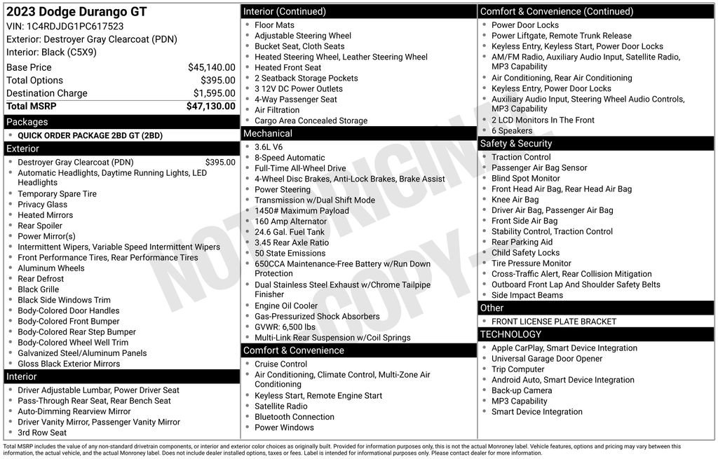 Certified 2023 Dodge Durango GT image 10