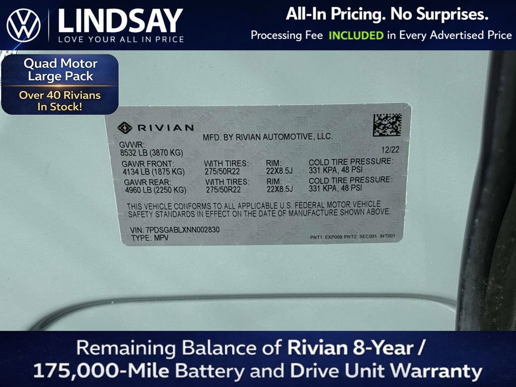 Used 2022 Rivian R1S Launch Edition image 28