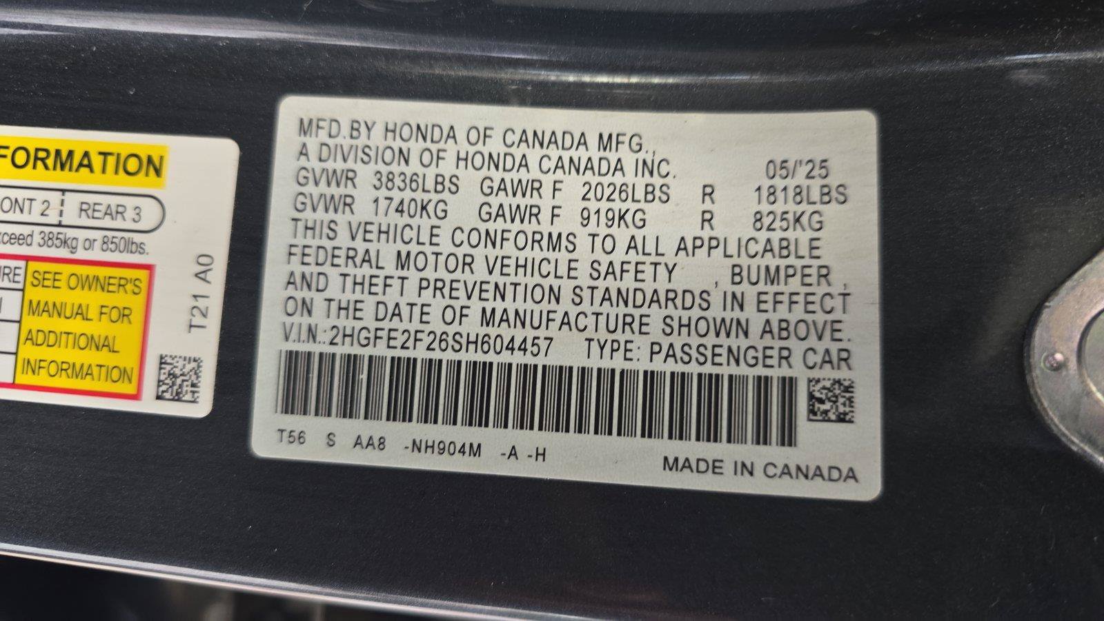 Used 2025 Honda Civic LX image 26
