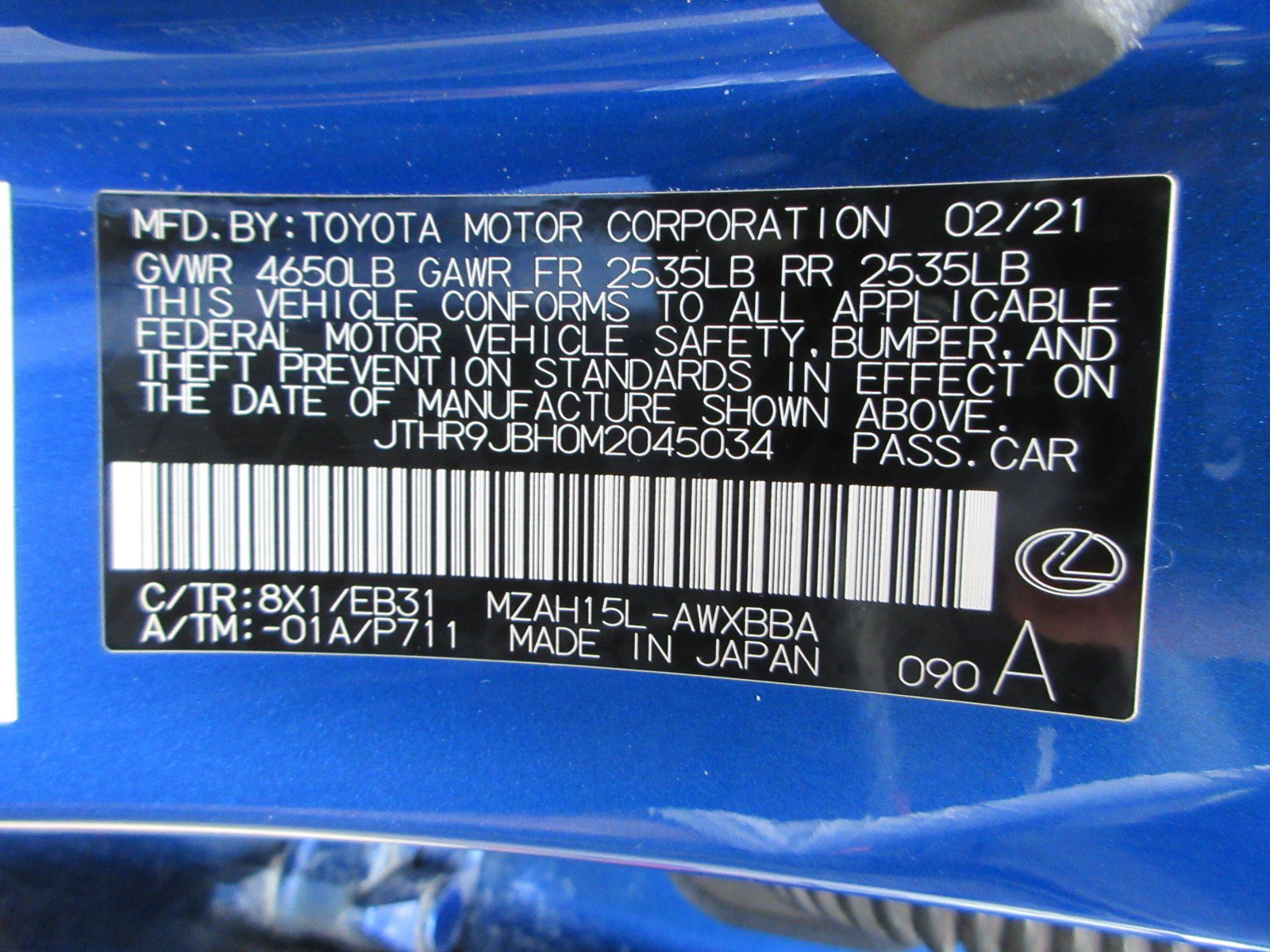 Used 2021 Lexus UX 250h F Sport w/ F Sport Premium Package AWD/4WD image 58