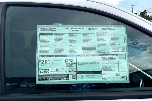New 2026 GMC Canyon Elevation w/ Convenience Package image 14
