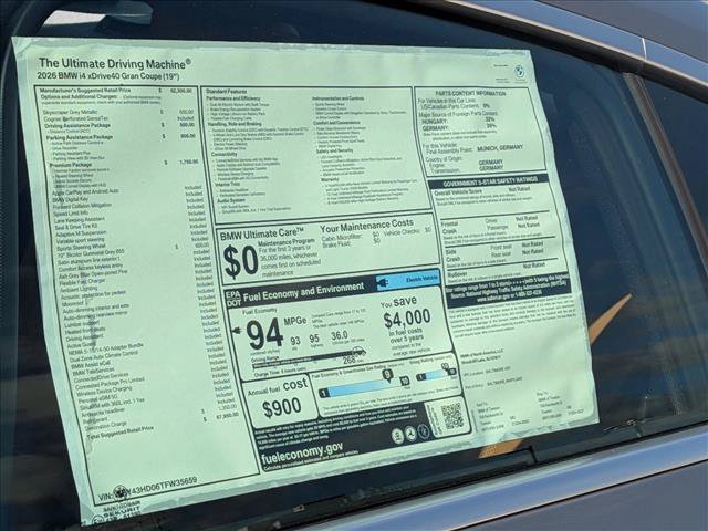 Used 2026 BMW i4 xDrive40i w/ Premium Package AWD/4WD image 19