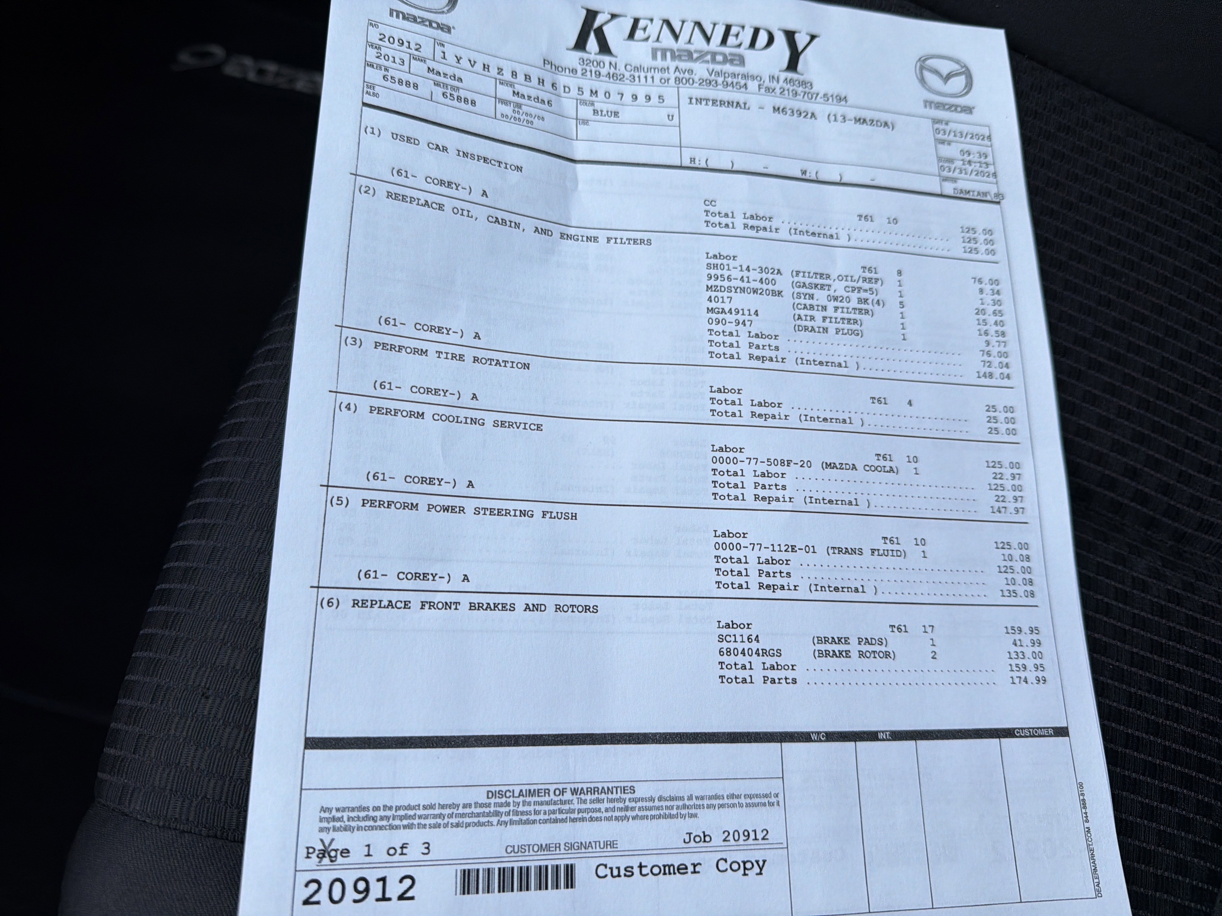 Used 2013 MAZDA MAZDA6 i Sport image 34