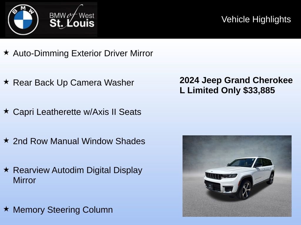 Used 2024 Jeep Grand Cherokee L Limited w/ Luxury Tech Group II AWD/4WD image 16