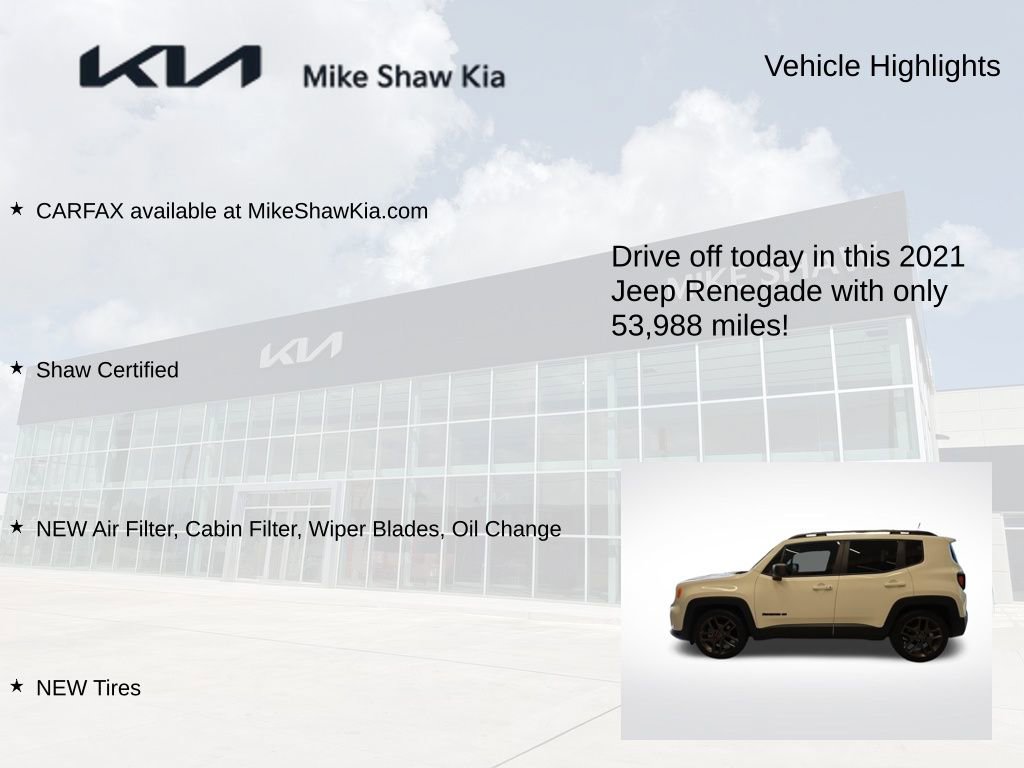 Used 2021 Jeep Renegade Latitude w/ Sun & Sound Group FWD image 9