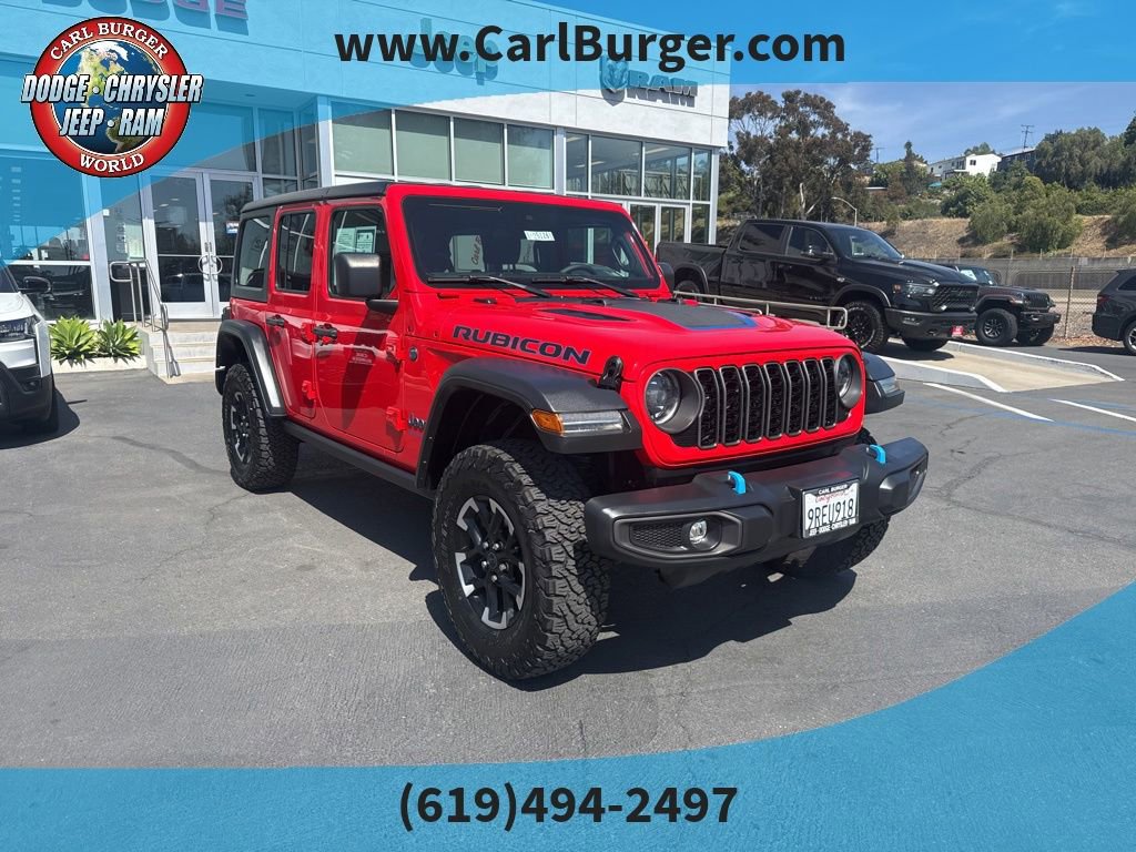 Used 2024 Jeep Wrangler Unlimited Rubicon 4xe AWD/4WD image 1