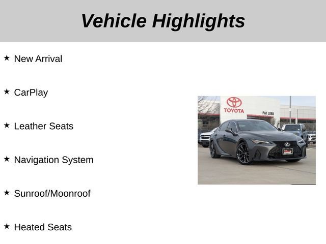 Used 2023 Lexus IS 350 F Sport w/ Navigation Package image 5