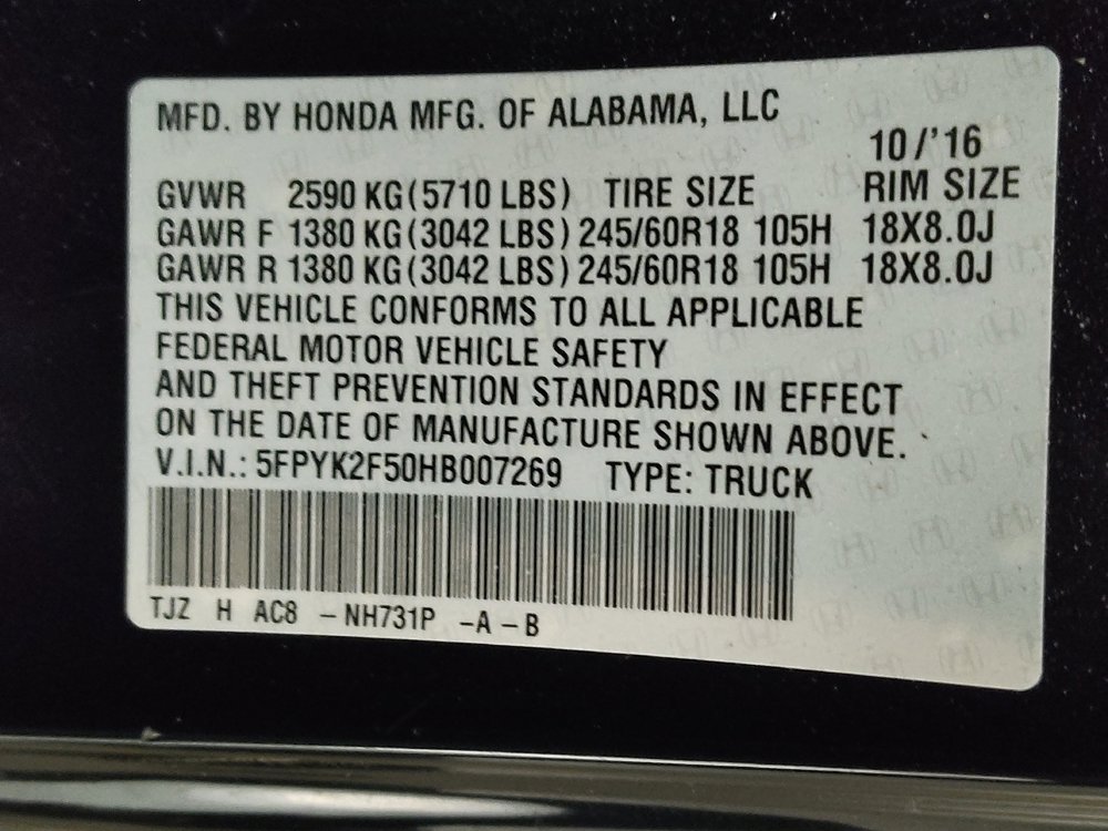 Used 2017 Honda Ridgeline RTL image 33